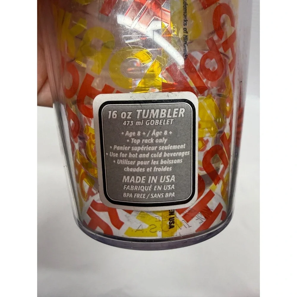 Pokémon Pikachu Tumbler 16oz with‎ Lid 2016 Made In The USA NEW RARE FIND!